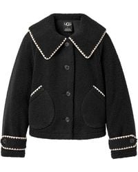 UGG - Nikia Collared Jacket 1180637 Blk" - Lyst