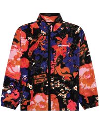 AWAKE NY - Floral Full-Zip Fleece Jacket Awk Fw23 Ot004 Multi" - Lyst