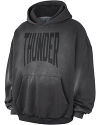 Nike - Standard Issue Therma-Fit Fleece Basketball Pullover Hoodie "Oklahoma City Thunder" Ii6047 099" - Lyst