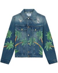 CASABLANCA - Vintage Denim Jacket Mpf24 Jk 310 01" - Lyst