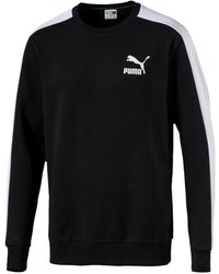 PUMA - Classics T7 Logo Crewneck Sweatshirt 576334 01" - Lyst