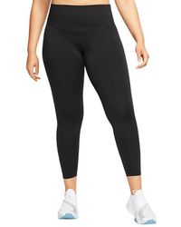 Nike - One Mid-Rise Crop Leggings Cu2917 010" - Lyst