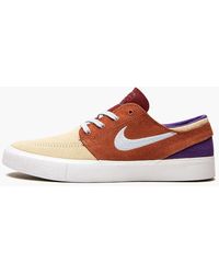 Nike Leather Sb Zoom Stefan Janoski Slip Rm Crafted Skate Shoe In Mahogany Brown For Men Lyst