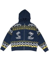 Rhude - Palma Knit Zip-Up Sweater Rhss24Sw04837281 Ncy" - Lyst