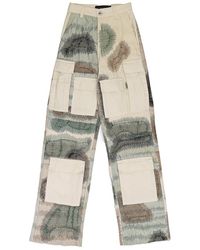 Who Decides War - Camouflage Embroidery Pants "Ivory" 11200590018Aw23" - Lyst