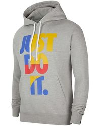 Nike - Sportswear Just Do It Pullover Hoodie Heather" Cu4271 063" - Lyst