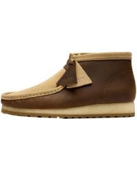 Clarks - Originals Wallabee Rb Boots "Beeswax Combination" 26183755" - Lyst