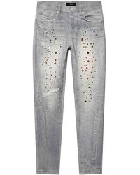 Purple Brand - P001 Skinny Jewel Print Denim "Light" P001 Sjwp226" - Lyst