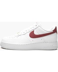 Nike - Air Force 1 '07 Low "team Red" Shoes - Lyst