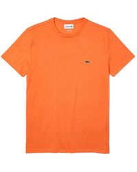Lacoste - Crew Neck Pima Cotton Jersey T-Shirt Th6709 Npb" - Lyst