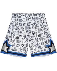Mitchell & Ness - Doodle Swingman Shorts "Orlando Magic 1994" Pfsw1267 Oma94Pppptwh" - Lyst