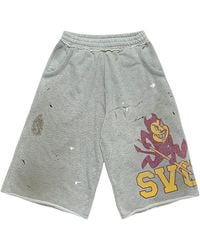 SAINT VANITY - Gun Devil Long Shorts Sv049" - Lyst