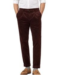 Brunello Cucinelli - Cotton Corduroy Trousers "Plum" Brun2705" - Lyst