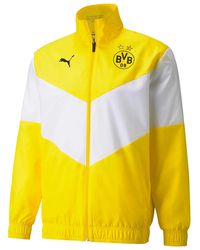 PUMA - Bvb Borussia Dortmund Prematch Jacket 764295 01" - Lyst