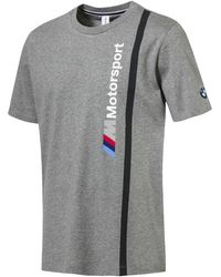 PUMA - Bmw Motorsport Logo T-Shirt "Medium Heather" 576654 03" - Lyst