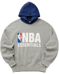 Fear Of God - Nba Sports Fit Hoodie "Concrete Heather Estate" 192Nb256402F" - Lyst