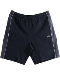 Lacoste - Regular Fit Colour-Block Fleece Shorts "Blackbird Graphite" Gh0893 4Ci" - Lyst