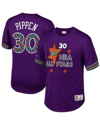 Mitchell & Ness - N&N Mesh Crewneck "Nba 1995 Scottie Pippen All-Star" Nnmpmg18062 Asgpurp95Spi" - Lyst