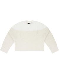 Amiri - Drop Needle Crewneck "Cream" Ps22Wkl005_Alabaster" - Lyst