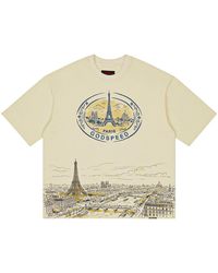 GODSPEED NEW YORK - Paris Skyline T-Shirt "Bone" Gs487" - Lyst