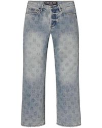 LOSTSHDWS - Embossed Denim Pants 10031707" - Lyst