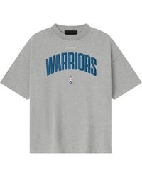 Fear Of God - Nba Warriors 90S T-Shirt "Concrete Heather" 125Nb252209F" - Lyst