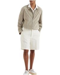 Brunello Cucinelli - Linen Blend Tailored Shorts "Panama" Brun2941" - Lyst