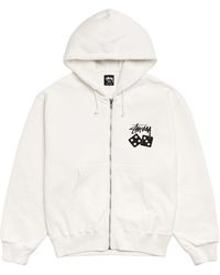 Stussy - Dice Pigment Dyed Zip Up Hoodie "Natural" Stus371" - Lyst