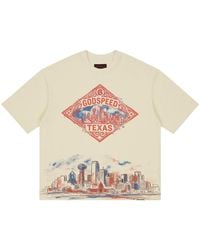 GODSPEED NEW YORK - Texas Skyline T-Shirt "Bone" Gs488" - Lyst