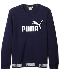 PUMA - Amplified Crewneck Sweatshirt "Peacoat" 854736 06" - Lyst