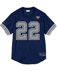 Mitchell & Ness - Nfl Name & Number Mesh Crew Neck Shirt "Dallas Cowboys - Lyst