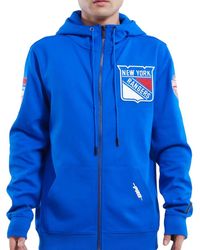 Pro Standard - New York Rangers Classic Chenille Zip-Up Hoodie Hnr560665 Ryb" - Lyst