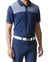 adidas - Climachill Heatherblock Golf Polo Shirt Bc2943" - Lyst