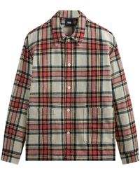 Kith - Plaid Boxy Collared Overshirt "Fame" Khm031333 678" - Lyst