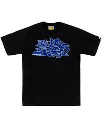 A Bathing Ape - Asnka Kanji Graffiti Logo T-Shirt 1L30 110 054" - Lyst