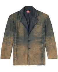 DIESEL - Oversized Degrade Denim Blazer A18354068Tf01" - Lyst
