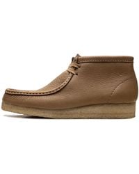 Clarks - Wallabee Boot "Mid Tan Leather" 26175840" - Lyst