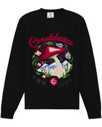 CASABLANCA - Mushroom Emblem Sweater Mpf25 Kw 1118 01" - Lyst