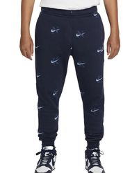 Nike - Sportswear Club Bb Aop Jogger Pants Style "Midnight" Dv9611 451" - Lyst