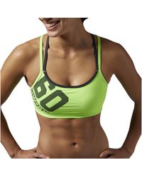 Reebok - One Series Os Short Bra "Safety" Ai1622" - Lyst