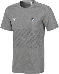 PUMA - Bmw Motorsport T7 T-Shirt "Medium Heather" 596096 03" - Lyst