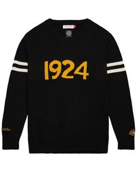 Mitchell & Ness - Nhl 100Th Anniversary Crewneck Sweater Bruins Tswt6433 Bbnyypppblck" - Lyst