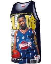 Mitchell & Ness - Slam Sublimated Tank "Steve Francis" Tmtk3448-Hroyysfrnavy_S" - Lyst