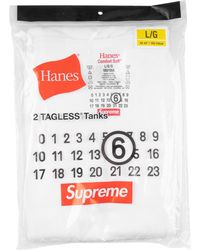 Supreme - Mm6 Maison Margiela Hanes Tagless Tank Top (2 Pack) "Ss24" Su425" - Lyst