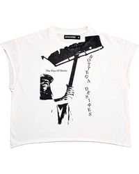 Bottega Desires - Fire Of Desires Cutoff T-Shirt Bd056" - Lyst