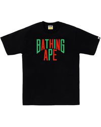 A Bathing Ape - Colors Nyc Logo T-Shirt (Ss23) 1J30 110 020 Blk" - Lyst