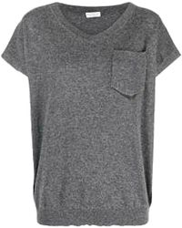Brunello Cucinelli - Wool Relaxed Sweater "Lead" Brun2136" - Lyst