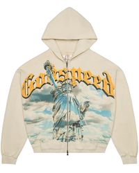 GODSPEED NEW YORK - Sunken Liberty Zip Hoodie V2 "Bone" Gs619" - Lyst
