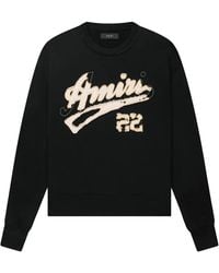 Amiri - 22 Distressed Logo Sweater Ss23Mjg006 001" - Lyst
