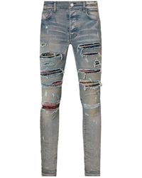 Amiri - Bandana Patch Thrasher Jeans "Clay" Mds021 408" - Lyst